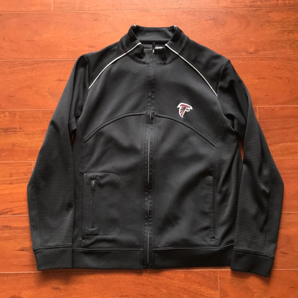Black Atlanta Falcons full-zip jacket. Size Medium